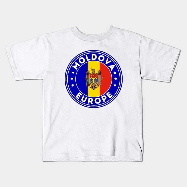 Moldova Europe Kids T-Shirt by footballomatic